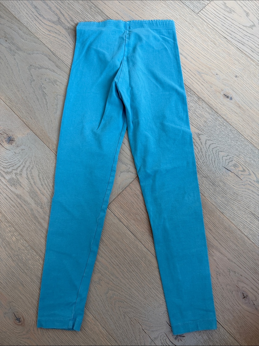 Tea Collection Turquoise Knit Leggings Size 10